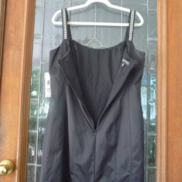 VINTAGE SIZE 12 BLACK COCKTAIL DRESS - Picture 11 of 12